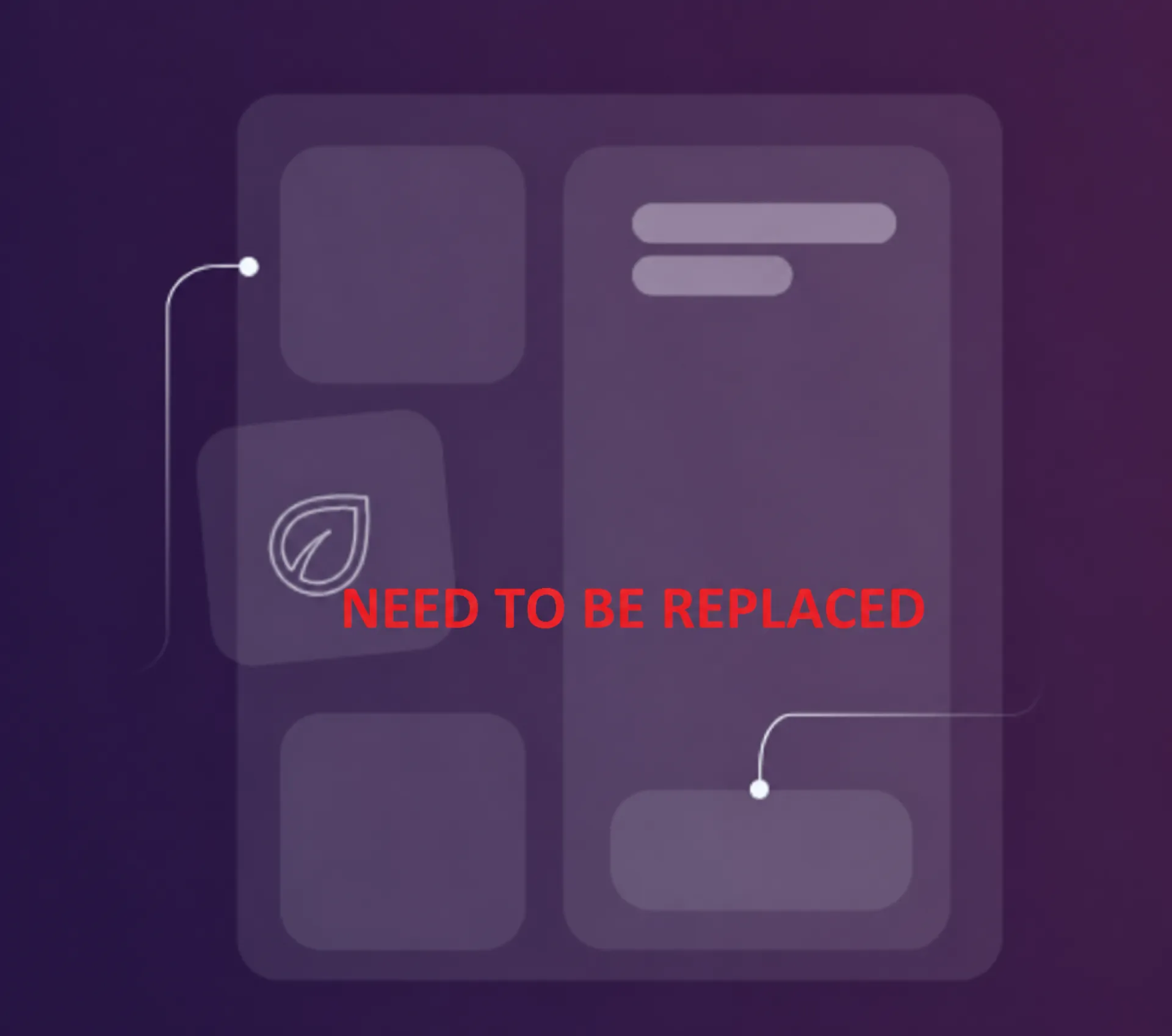 Temporary screenshot replacement